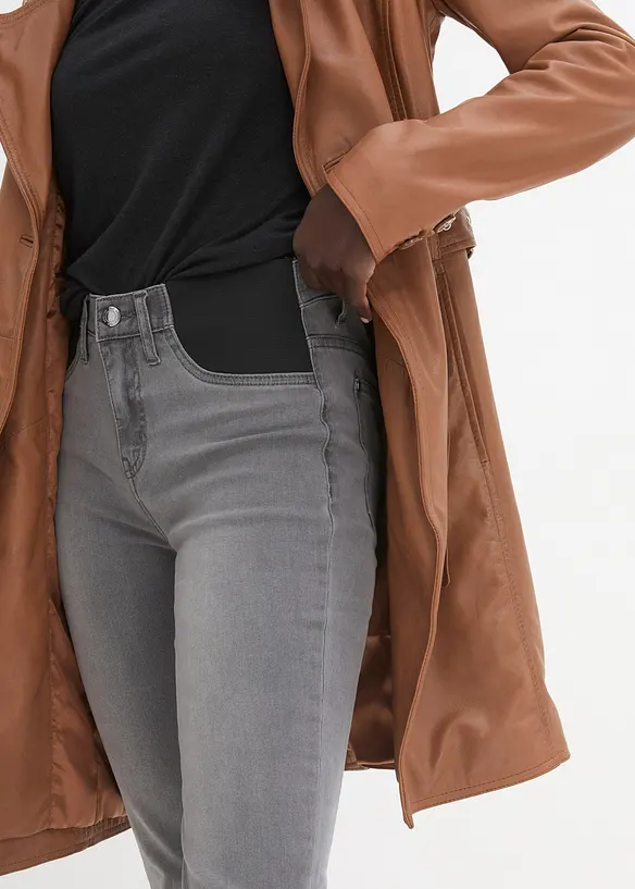 Jean skinny taille mi-haute, extensible, bonprix