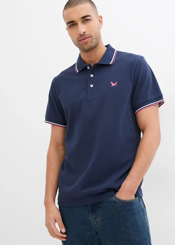 Piqu&eacute;-Poloshirt aus reiner Bio-Baumwolle, bonprix