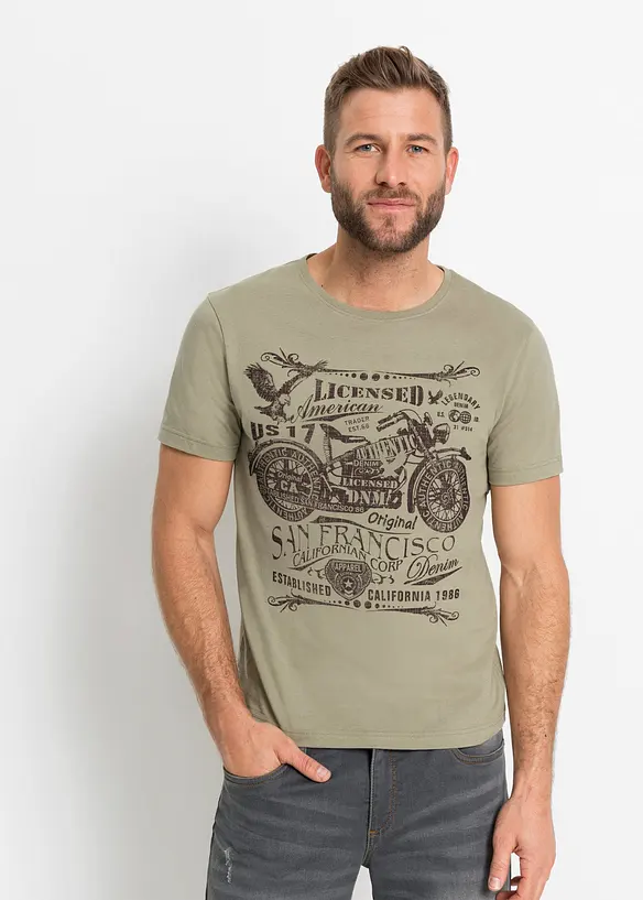 T-Shirt aus reiner Baumwolle, bonprix