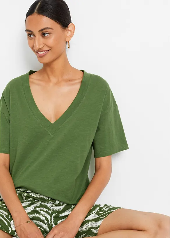 Oversize-Shirt aus reiner Bio-Baumwolle, bonprix