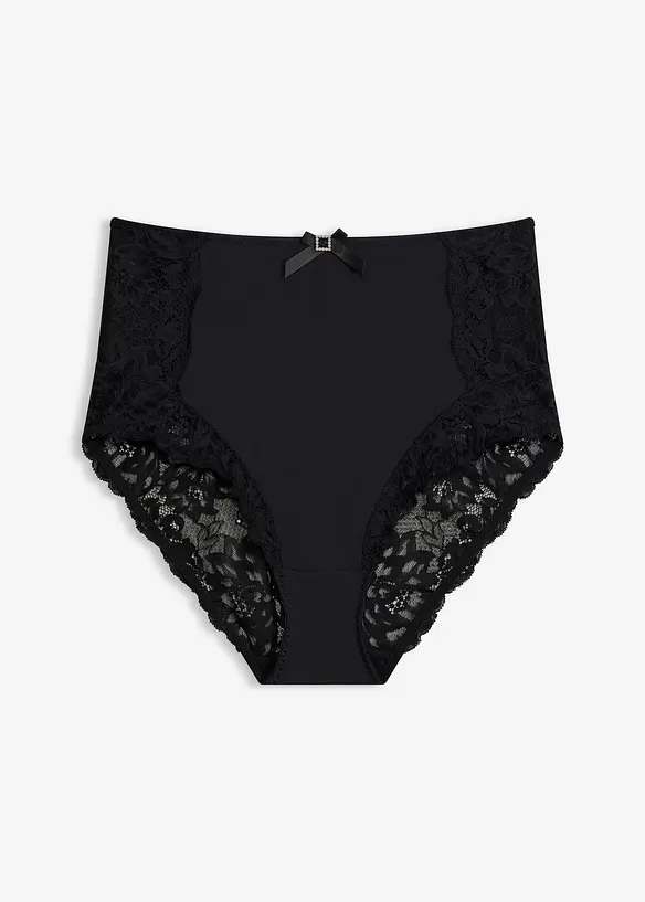 Slip taille haute avec dentelle, bonprix