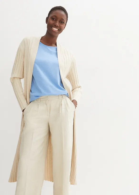 Shirt mit Seidenanteil, bonprix