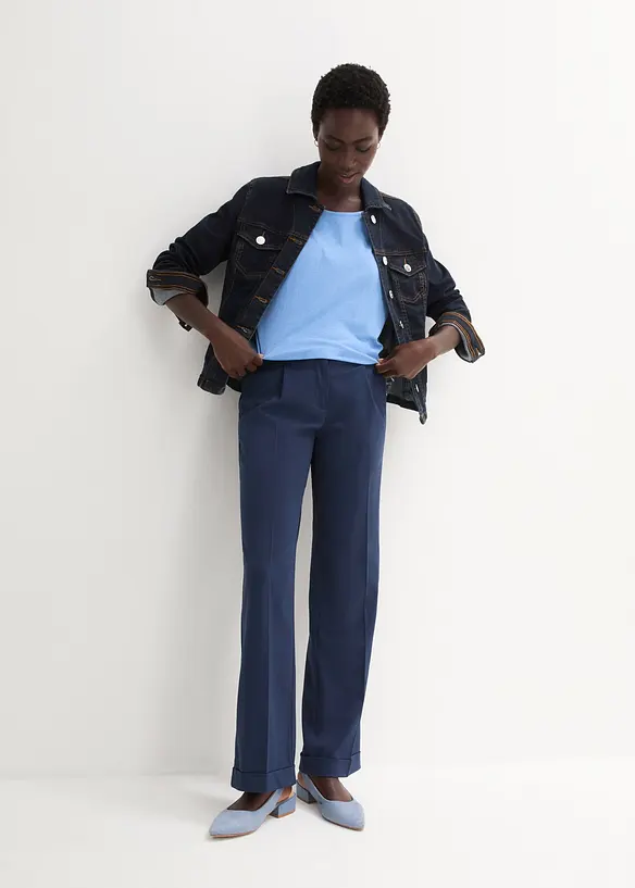 Shirt mit Seidenanteil, bonprix