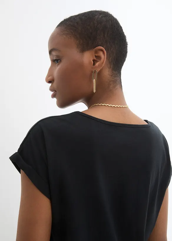 Shirt mit Seidenanteil, bonprix