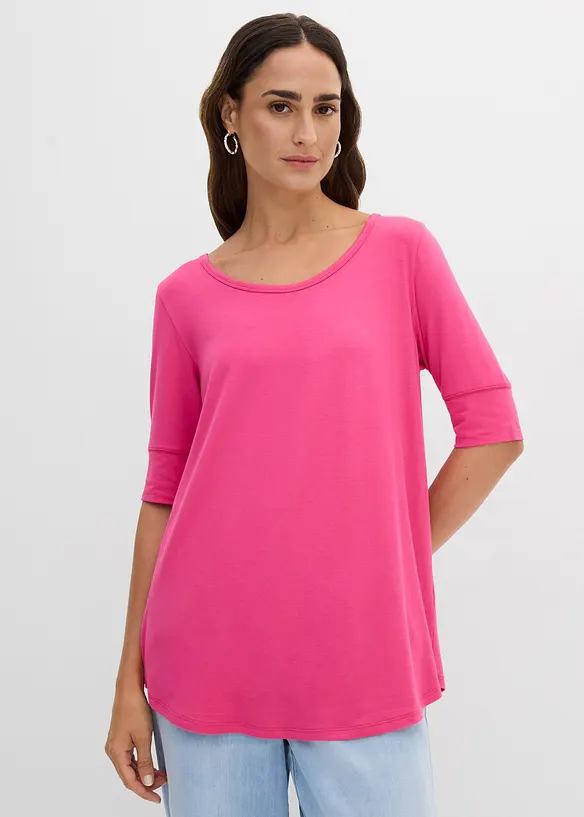 T-shirt doux en viscose extensible, bonprix