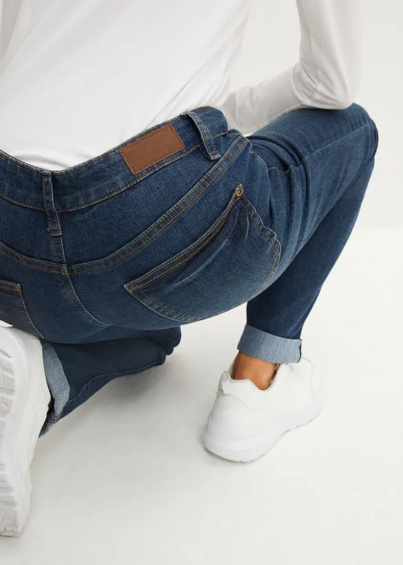 Straight Jeans High Waist, Stretch, bonprix