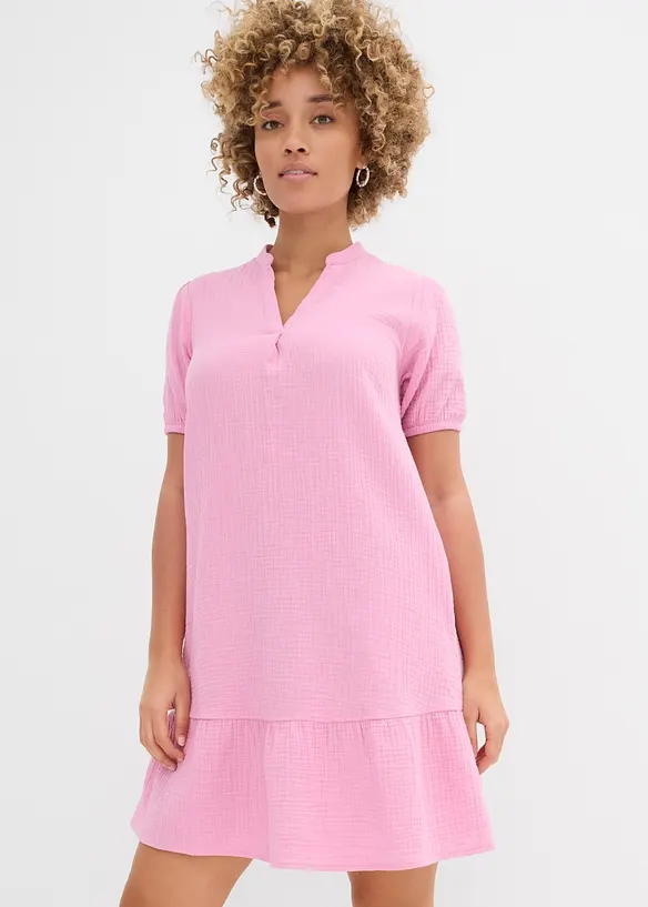 Robe courte en gaze de coton, bonprix