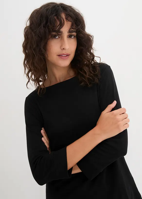 Langarmshirt aus reiner Bio-Baumwolle, bonprix