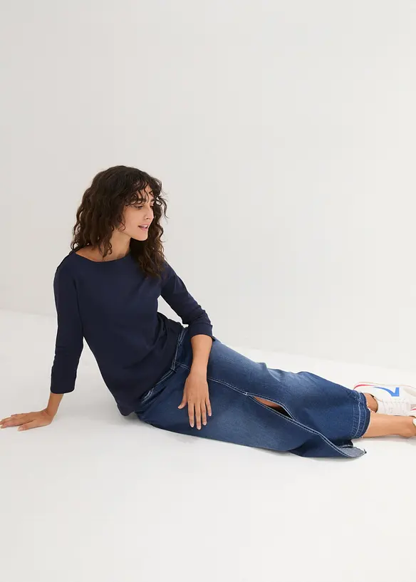 T-shirt manches longues 100% coton, bonprix