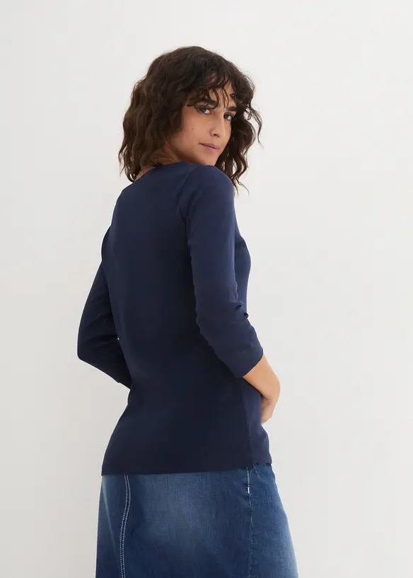 T-shirt manches longues 100% coton, bonprix