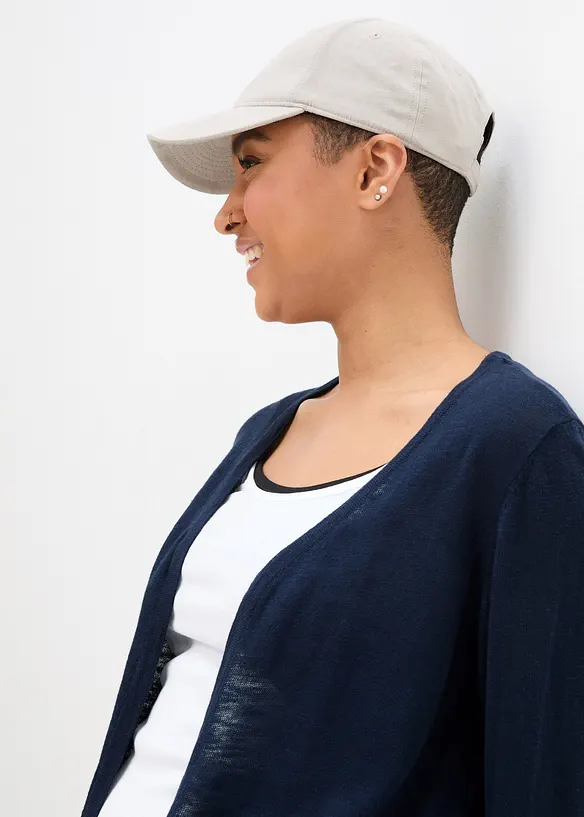 Gilet en maille 100% coton flamm&eacute;, bonprix