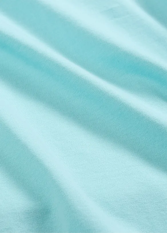 Lot de 5 T-shirts longs &agrave; col rond, manches longues, bonprix