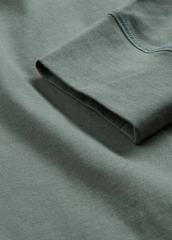 Lot de 5 T-shirts longs &agrave; col rond, manches longues, bonprix