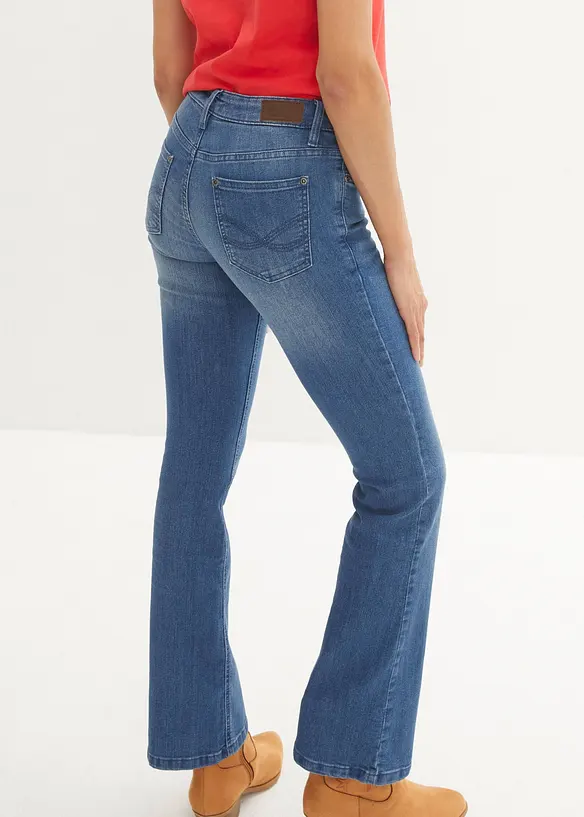 Bootcut Jeans Mid Waist, Stretch, bonprix