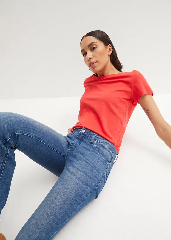 Bootcut Jeans Mid Waist, Stretch, bonprix