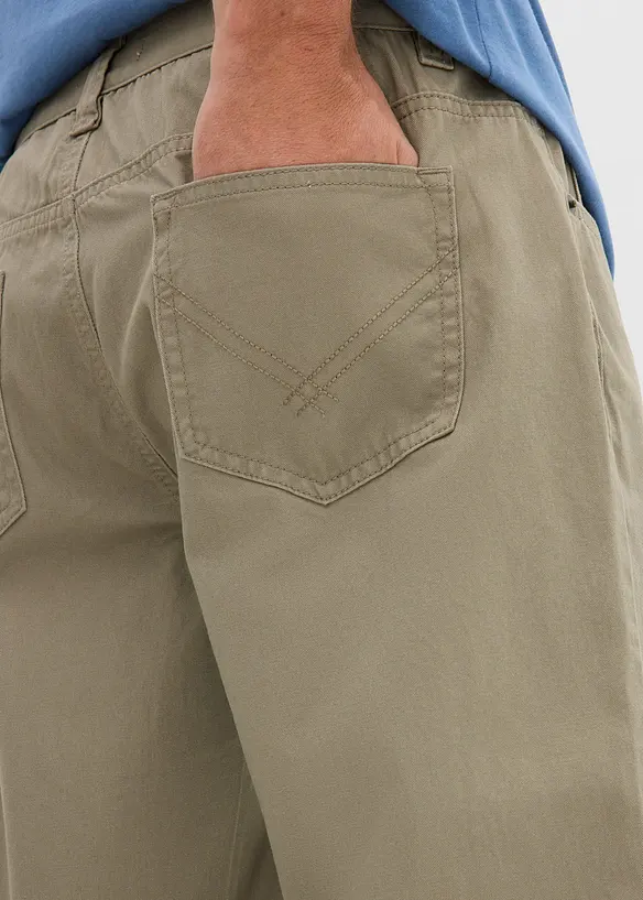 Pantalon regular en twill, droit, 100% coton, bonprix