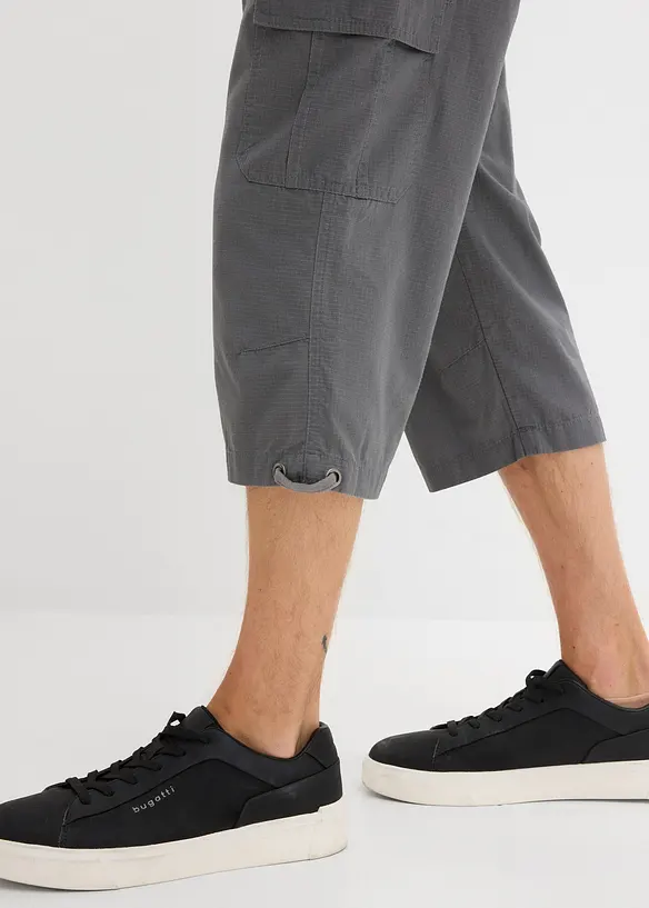 Bermuda long poches cargo regular 100% coton, bonprix