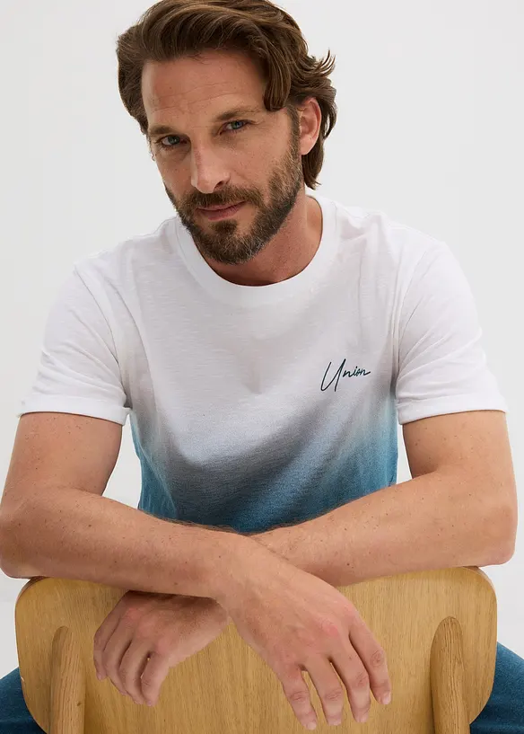 T-Shirt aus reiner Baumwolle, Slim Fit, bonprix