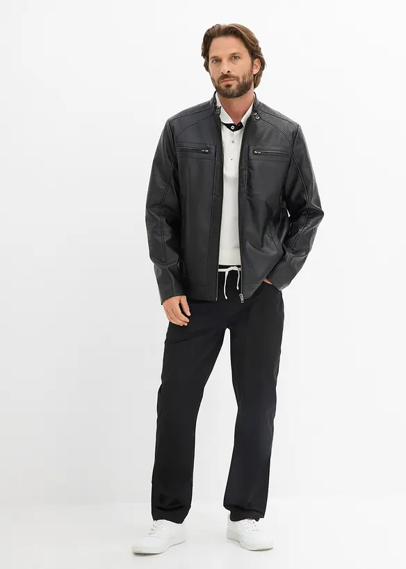 Pantalon jogger droit et extensible, regular, bonprix