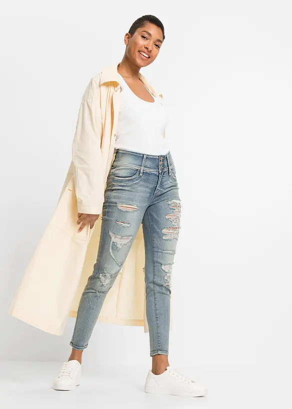 Jean skinny taille haute, extensible, bonprix