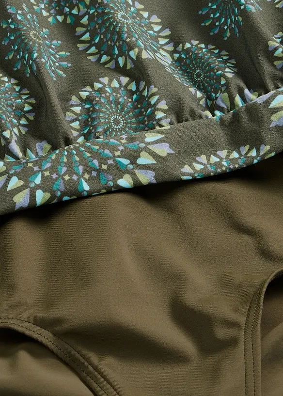 Oversize-Tankini mit breiten Tr&auml;gern (2-tlg.Set), bonprix