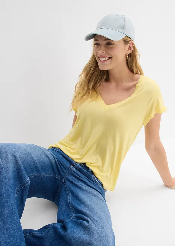 T-Shirt aus softer Viskose, bonprix