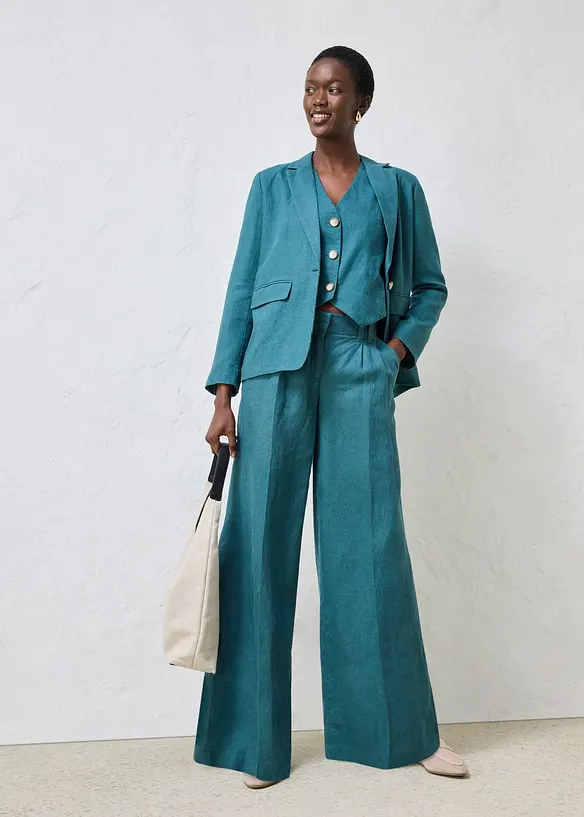 Pantalon en lin, bonprix