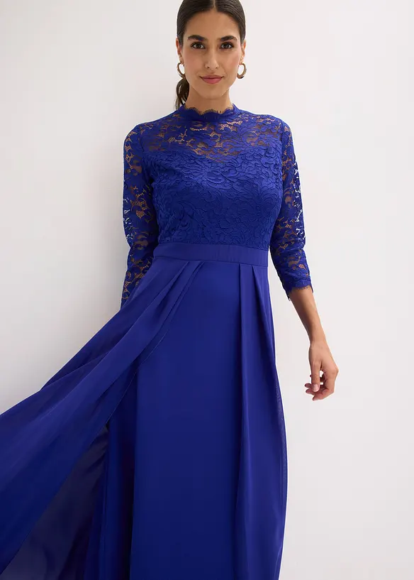 Robe longue avec dentelle, bonprix