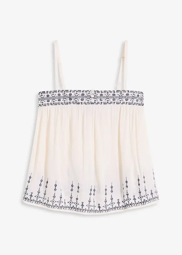 Blusentop mit Stickerei, bonprix