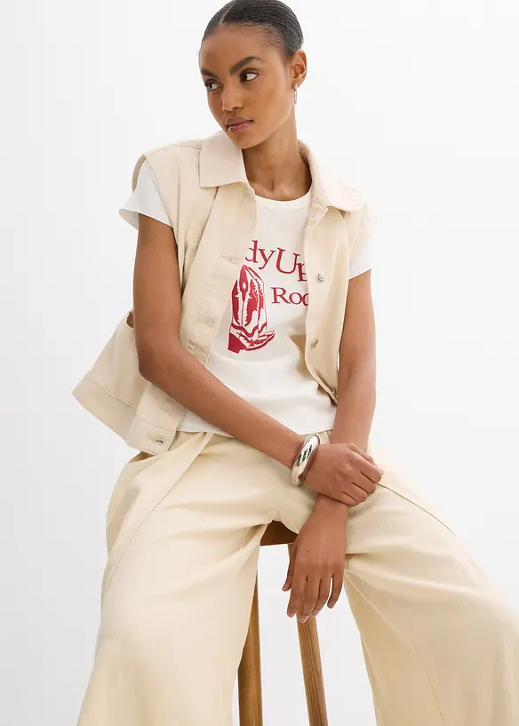 T-Shirt aus reiner Bio-Baumwolle, bonprix