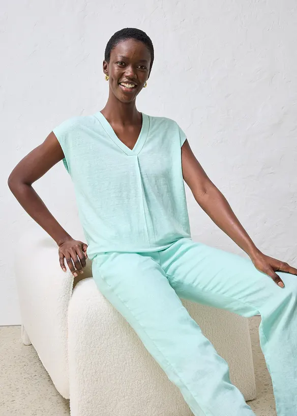 T-shirt 100% lin, bonprix