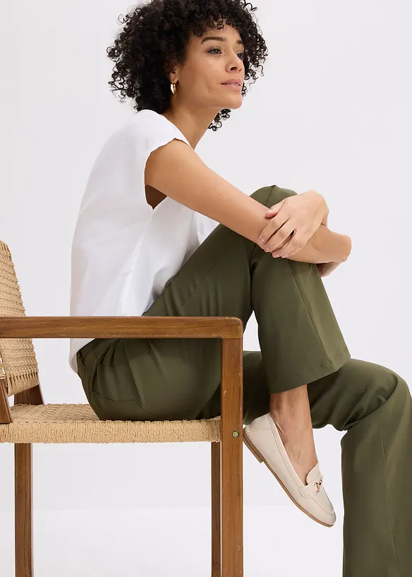 Pantalon extensible, bootcut, bonprix