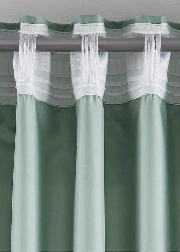 Lot de 2 rideaux en microfibre, bonprix