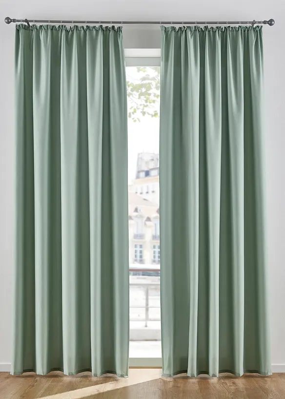 Pflegeleichte Vorh&auml;nge aus Mikrofaser (2er Pack), bonprix