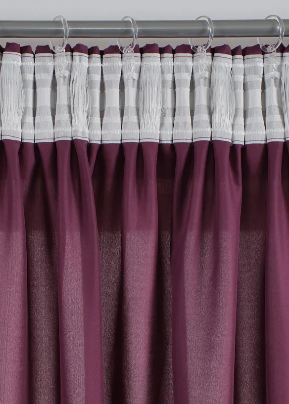 Pflegeleichte Vorh&auml;nge aus Mikrofaser (2er Pack), bonprix