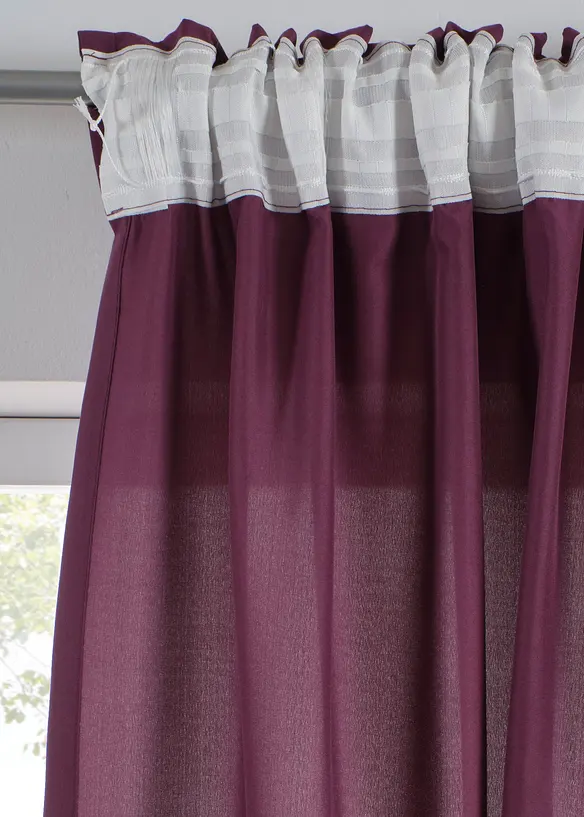 Pflegeleichte Vorh&auml;nge aus Mikrofaser (2er Pack), bonprix