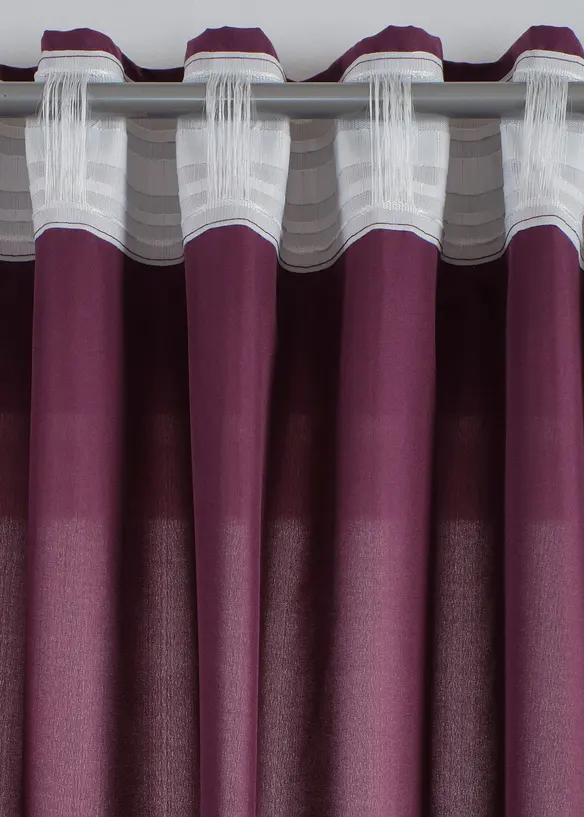 Pflegeleichte Vorh&auml;nge aus Mikrofaser (2er Pack), bonprix