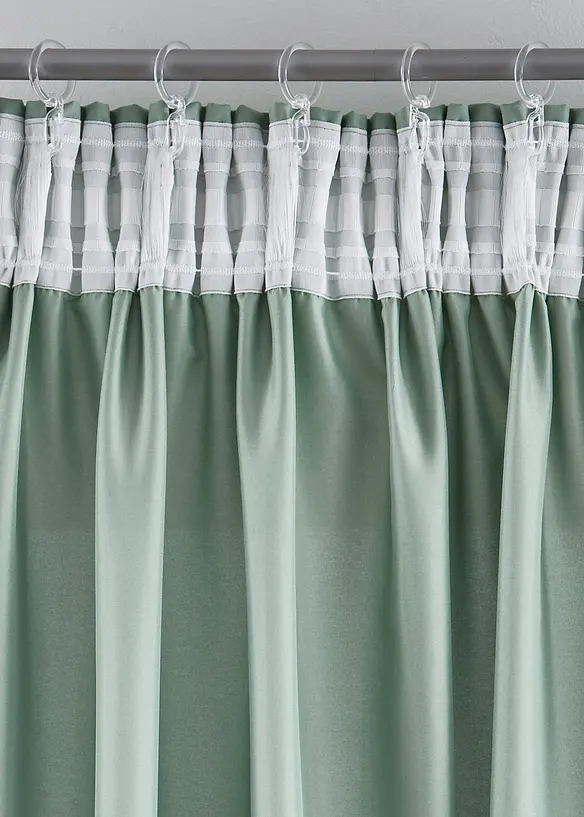 Lot de 2 rideaux en microfibre, bonprix