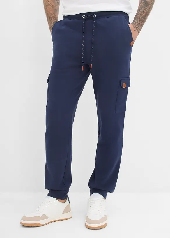 Pantalon de jogging cargo 100% coton, bonprix