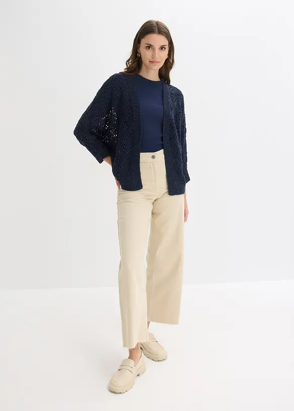 Ajour-Strickjacke, bonprix