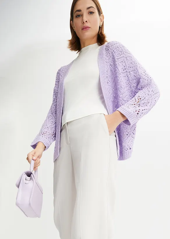 Ajour-Strickjacke, bonprix