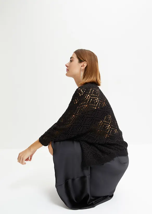 Ajour-Strickjacke, bonprix