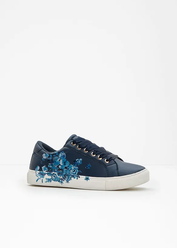 Sneaker mit floralem Druck, bonprix