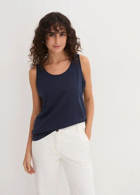 Long-Top aus reiner Baumwolle (5er Pack), bonprix