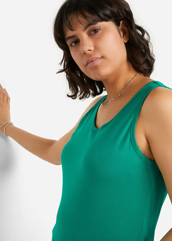 Long-Top aus reiner Baumwolle (5er Pack), bonprix