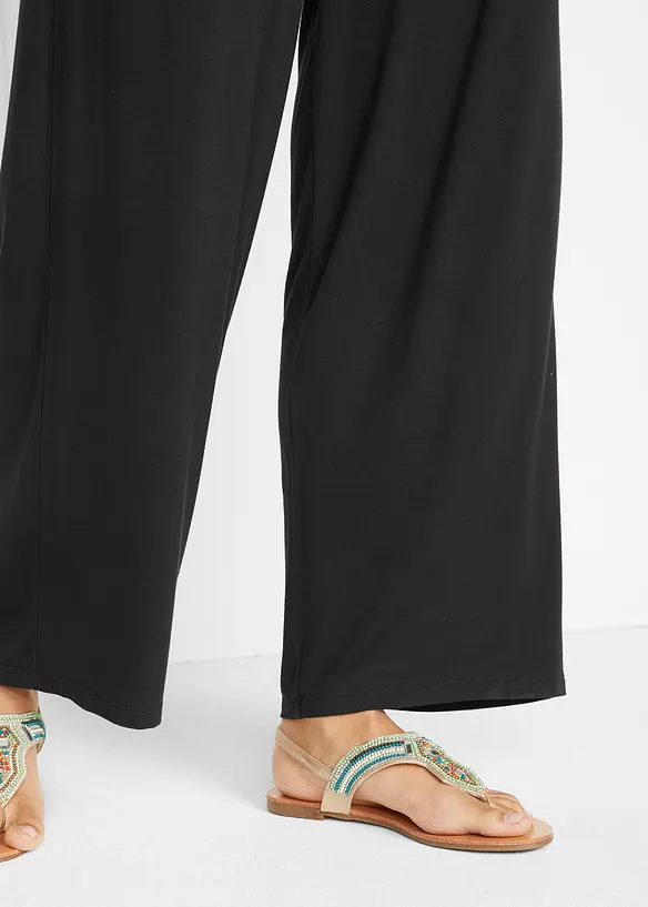 Pantalon fluide en jersey viscose extensible, bonprix