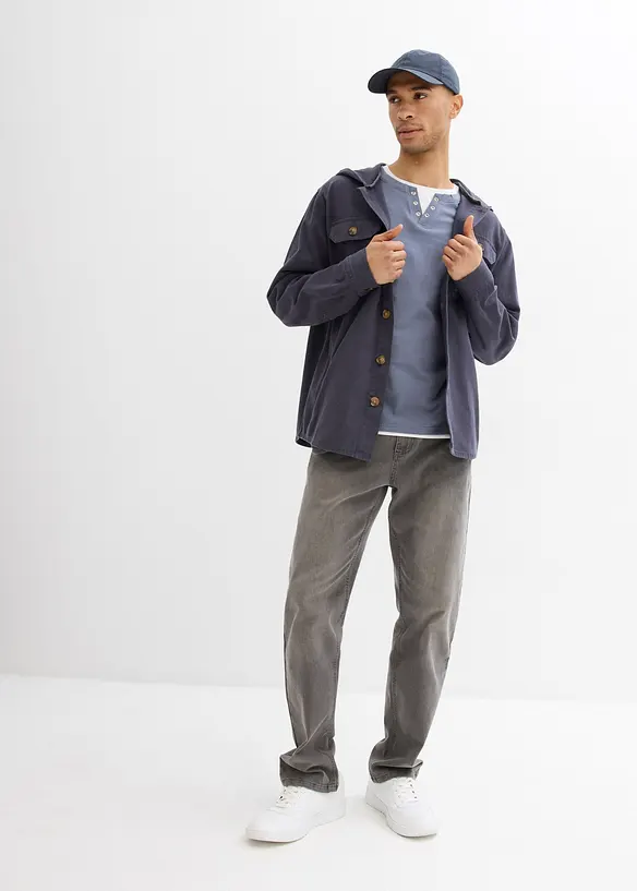 2 in 1 Langarmshirt (2er Pack), bonprix