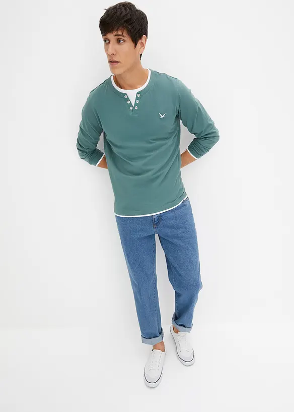 T-shirts manches longues, style 2en1, bonprix