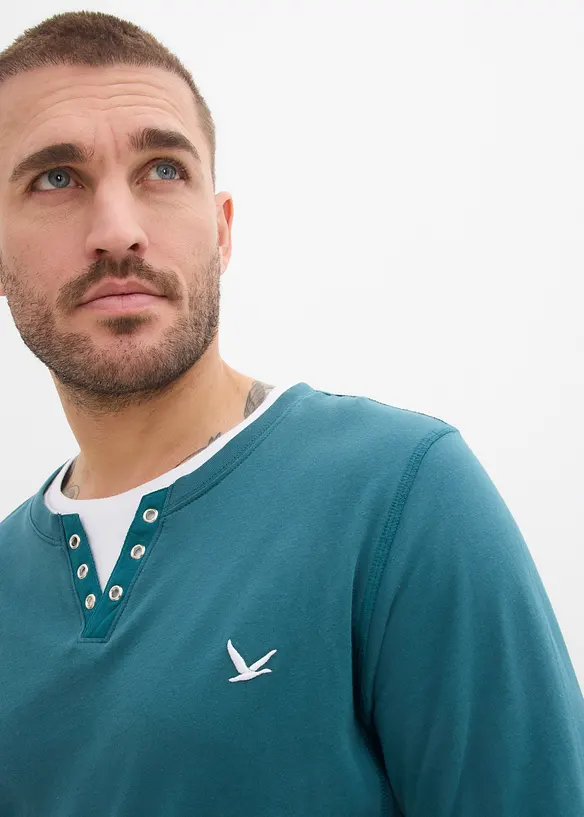 T-shirts manches longues, style 2en1, bonprix