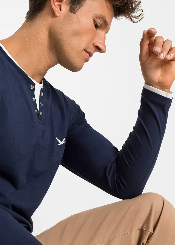 T-shirts manches longues, style 2en1, bonprix